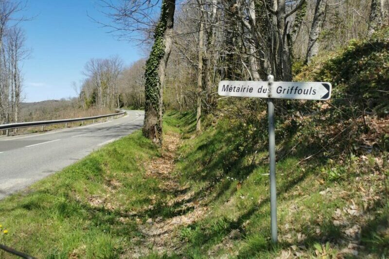 panneau arrivée aux griffouls